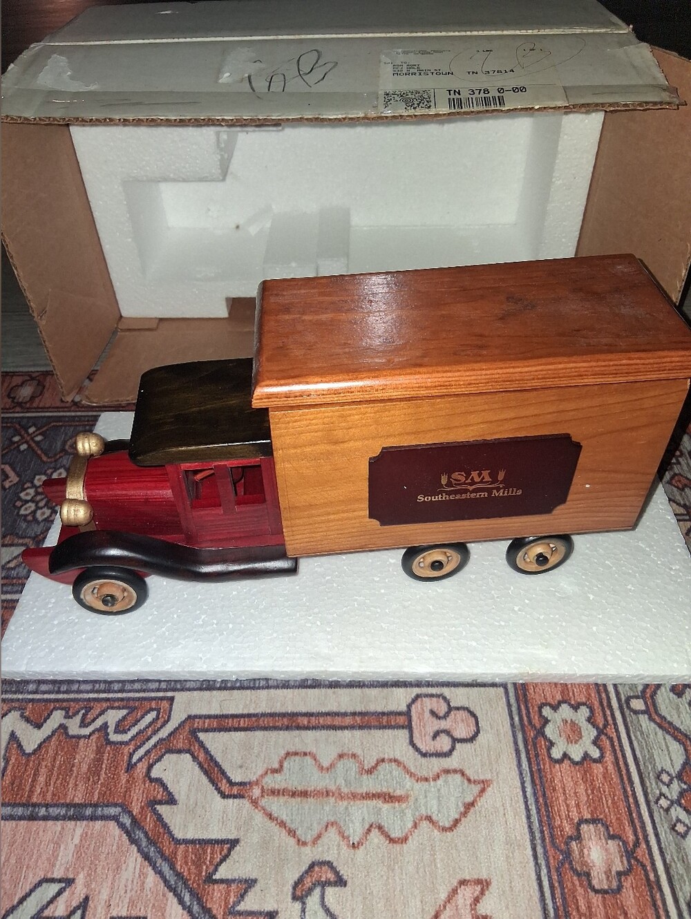 Handcrafted Vintage Corporate Promotional Wooden Model Truck **Brand/Company:**